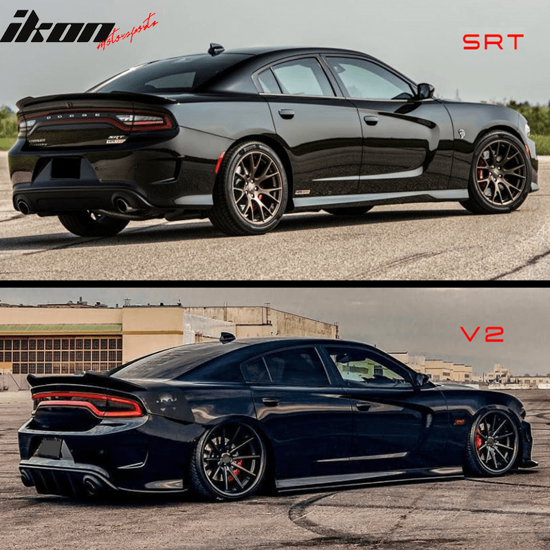 15-23 Dodge Charger SRT8 SRT Hellcat Matte Black Rear Spoiler Wing ABS