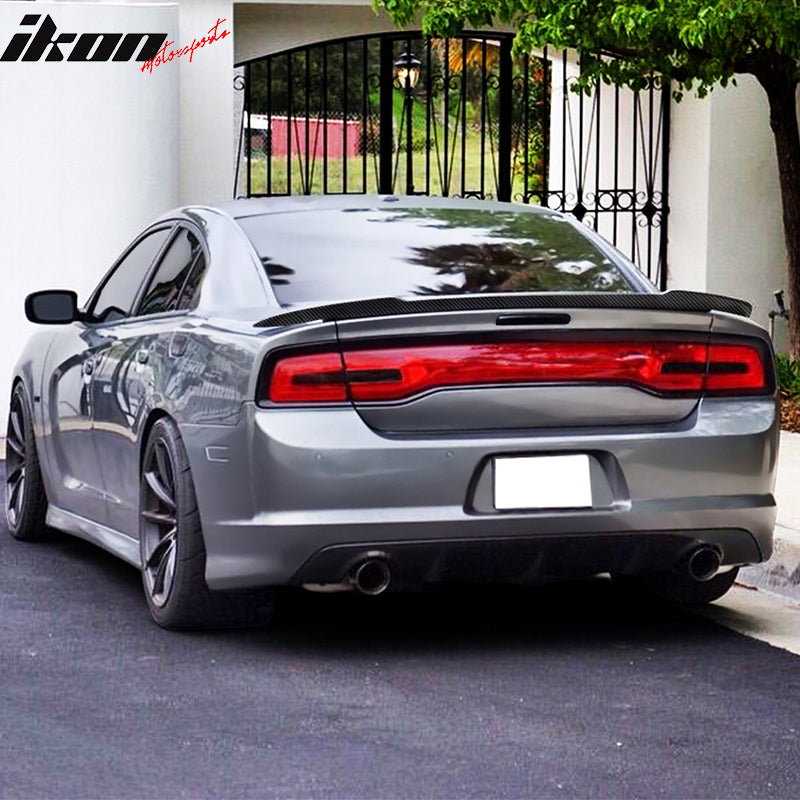 2011-2014 Dodge Charger SRT Style Trunk Spoiler Wing ABS