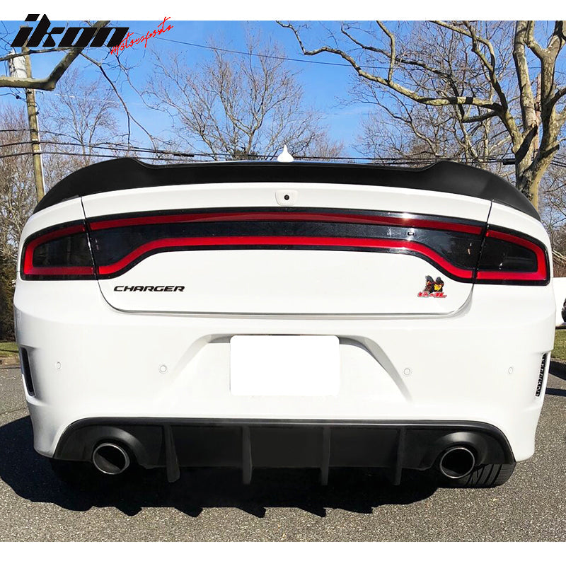 2011-2023 Dodge Charger V3 Style Rear Trunk Spoiler Wing ABS