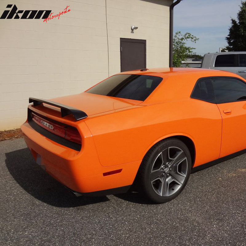 2008-2023 Dodge Challenger OEM Style Matte Black Rear Spoiler Wing ABS