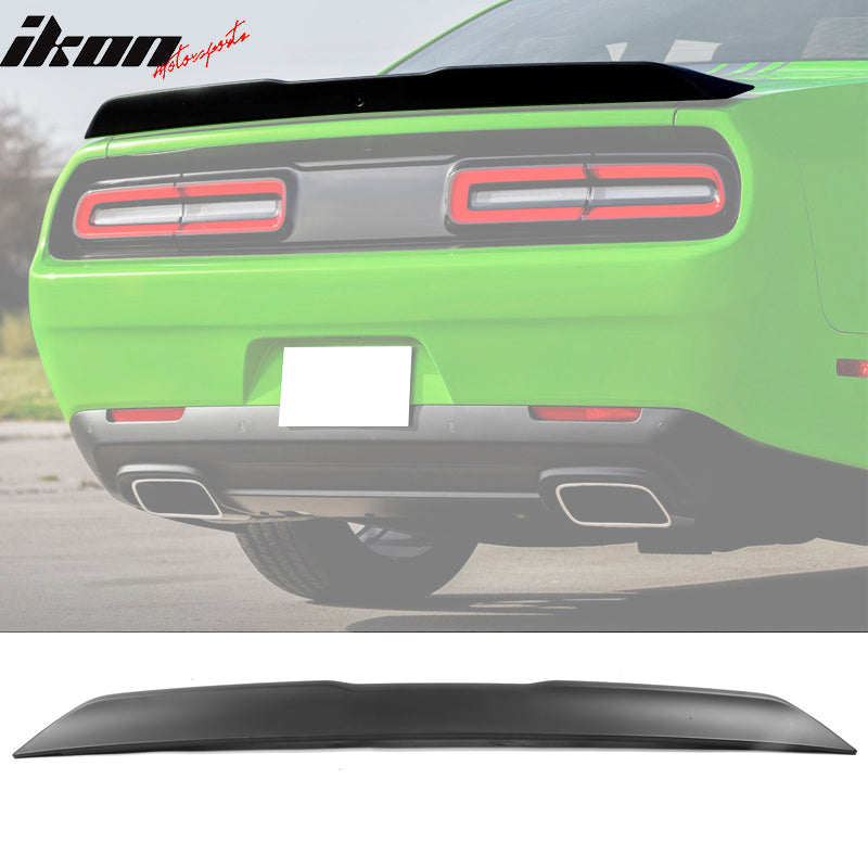 2015-2023 Dodge Challenger OE Style Matte Black Rear Trunk Spoiler ABS
