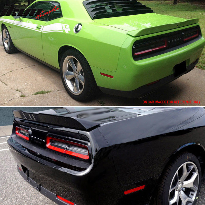 2015-2023 Dodge Challenger OE Style Matte Black Rear Trunk Spoiler ABS