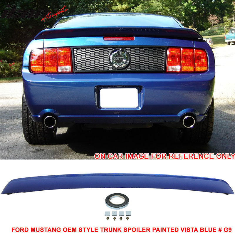 2005-2009 Ford Mustang Rear Trunk Spoiler Ducktail Wing Lip ABS
