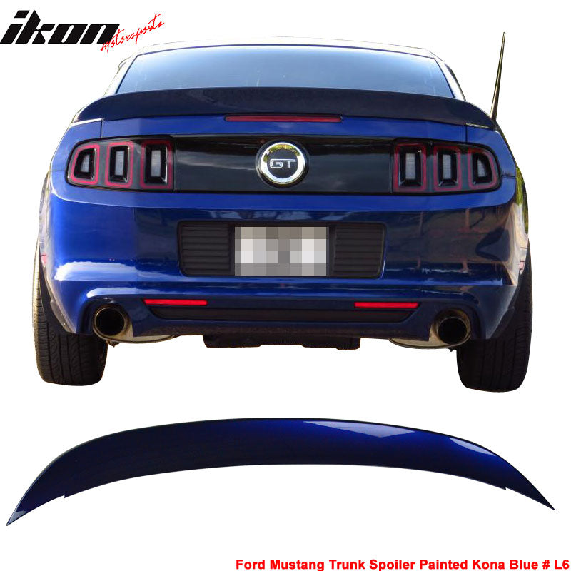 2010-2014 Ford Mustang D Style Rear Trunk Spoiler Ducktail Wing ABS