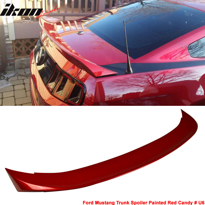 2010-2014 Ford Mustang D Style Rear Trunk Spoiler Ducktail Wing ABS