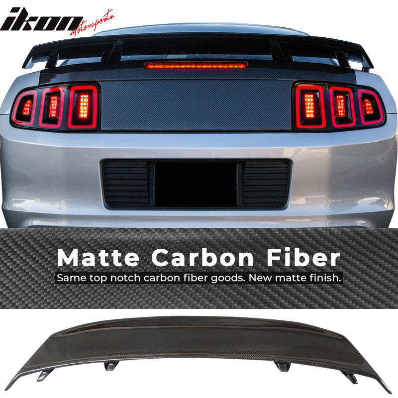 2010-2014 Ford Mustang LS Style Carbon Fiber Rear Trunk Spoiler Wing