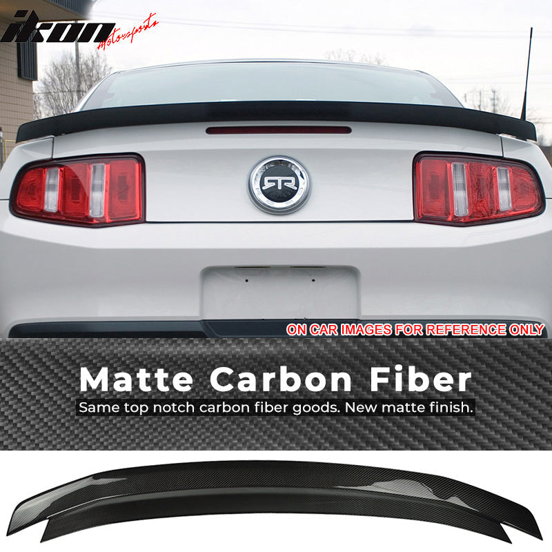 2010-2014 Ford Mustang Carbon Fiber Rear Trunk Spoiler Wing