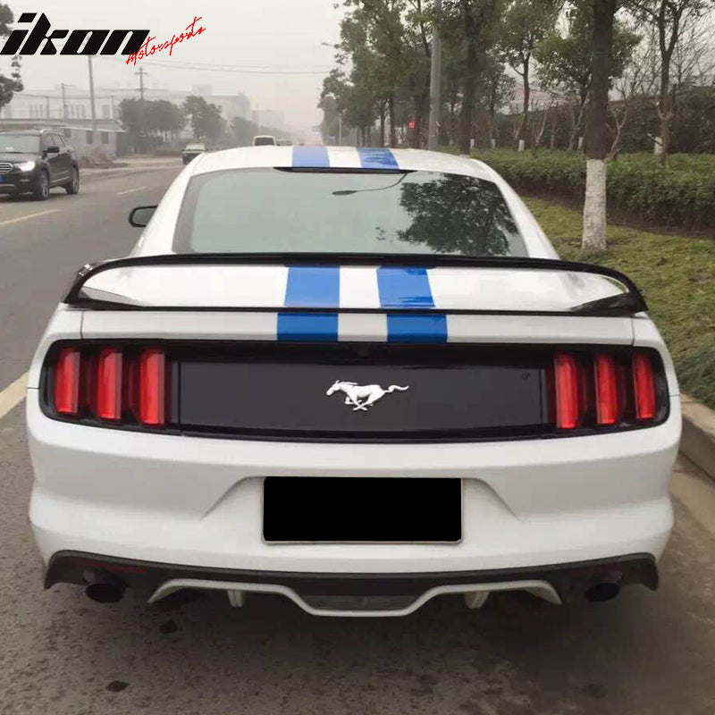 2015-2023 Mustang GT350 Style Rear Trunk Spoiler Ducktail Wing Lip ABS