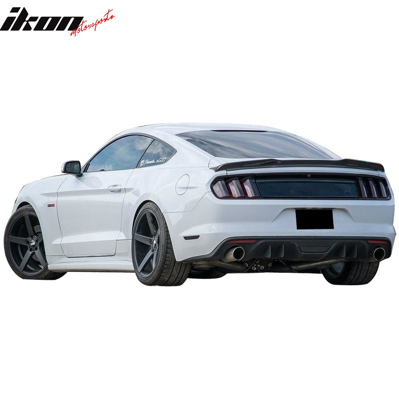 15-23Â Ford Mustang H High Kick V Rear Spoiler Wing Matte Carbon Fiber