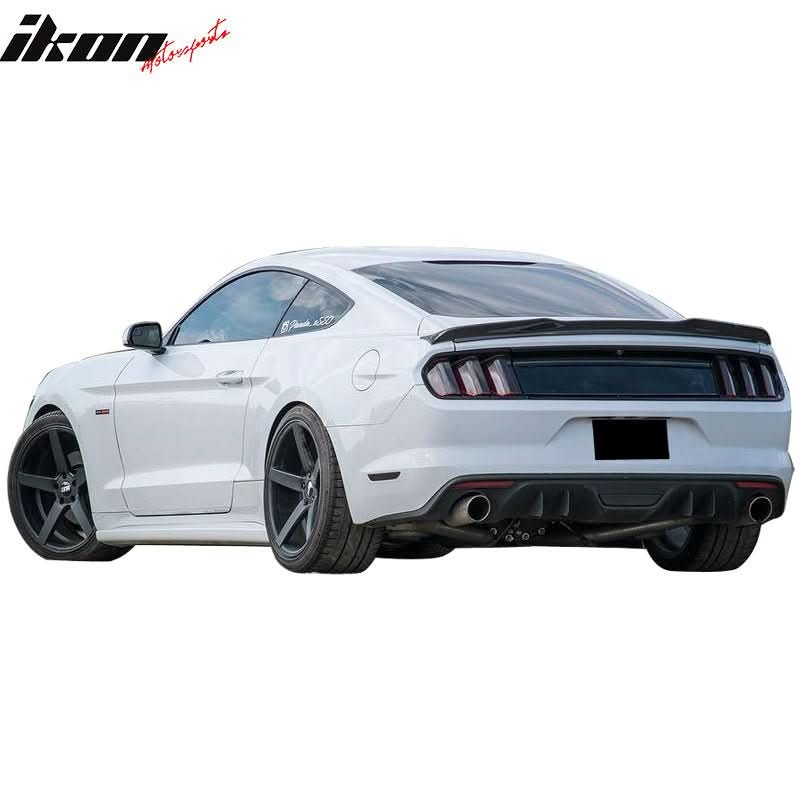 15-23Â Ford Mustang H High Kick V Rear Spoiler Wing Matte Carbon Fiber