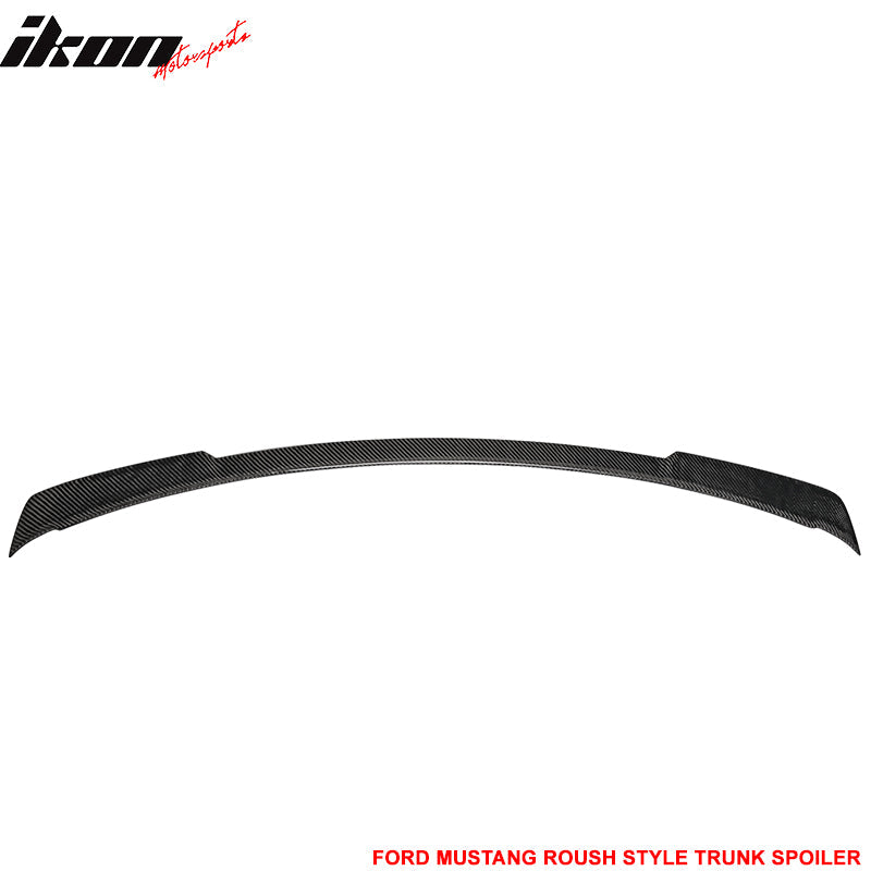2015-2023 Ford Mustang Coupe R Style Carbon Fiber Rear Spoiler Wing