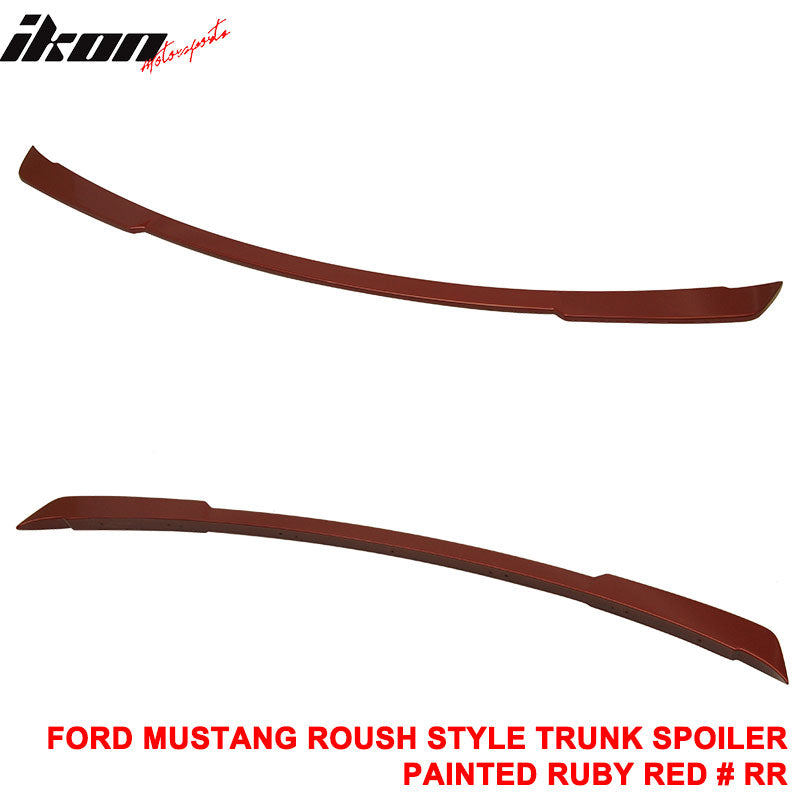 Fits 15-23 Ford Mustang Coupe Rear Spoiler Wing #RR-Ruby Red Metallic