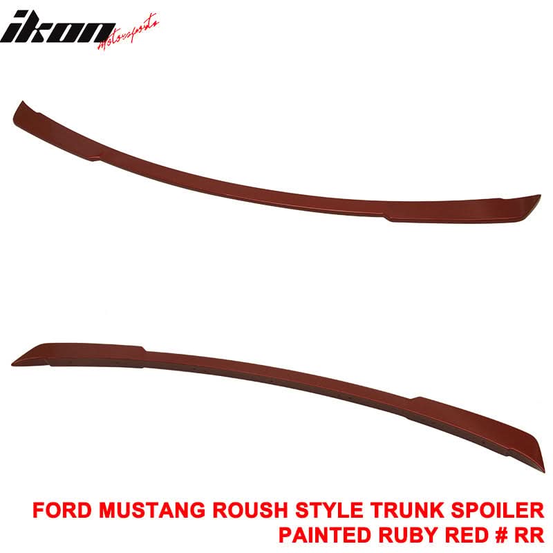 Fits 15-23 Ford Mustang Coupe Rear Spoiler Wing #RR-Ruby Red Metallic