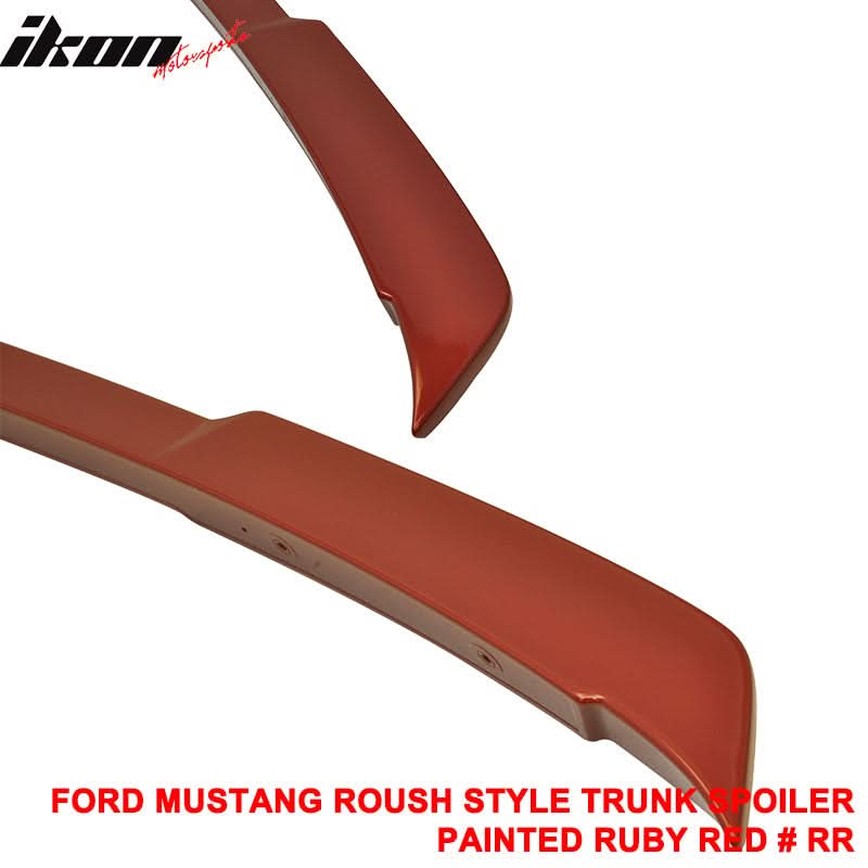 Fits 15-23 Ford Mustang Coupe Rear Spoiler Wing #RR-Ruby Red Metallic