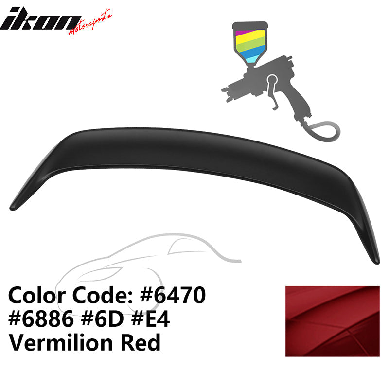 1999-2004 Ford Mustang OE Style #6470 Vermilion Red Trunk Spoiler ABS