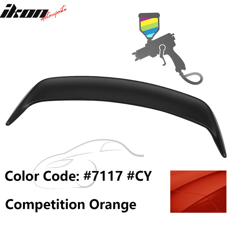 1999-2004 Ford Mustang OE #7117 Competition Orange Trunk Spoiler ABS