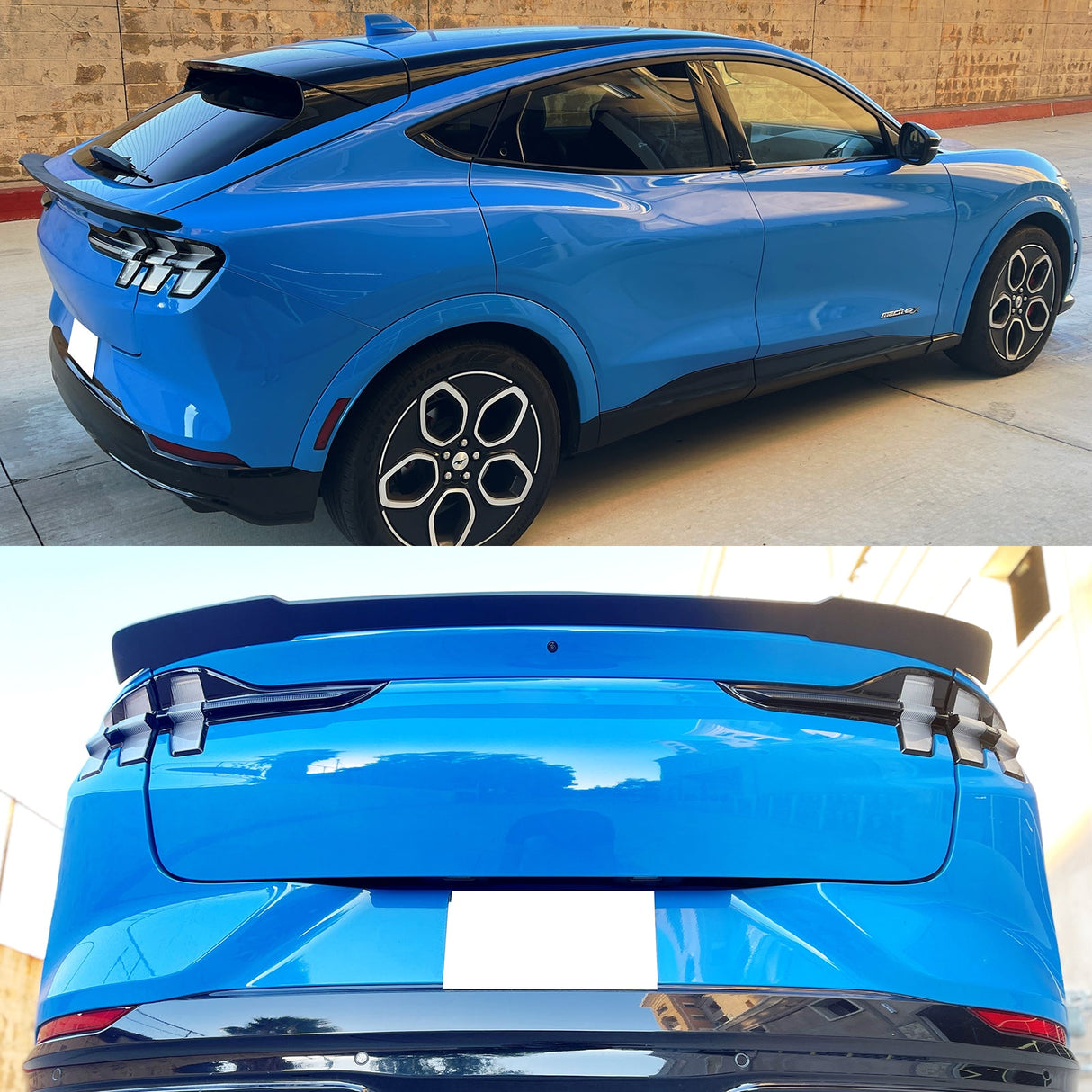 2021-2025 Ford Mustang Mach-E R Style ABS Rear Hatch Trunk Spoiler Mid