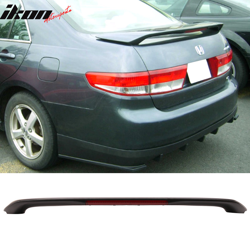 2003-2005 Honda Accord Sedan OEM Style 3rd LED Brake Trunk Spoiler ABS