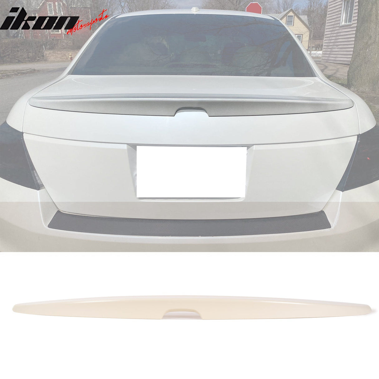 2008-2012 Honda Accord Sedan 4Dr OE Style Unpainted Trunk Spoiler ABS