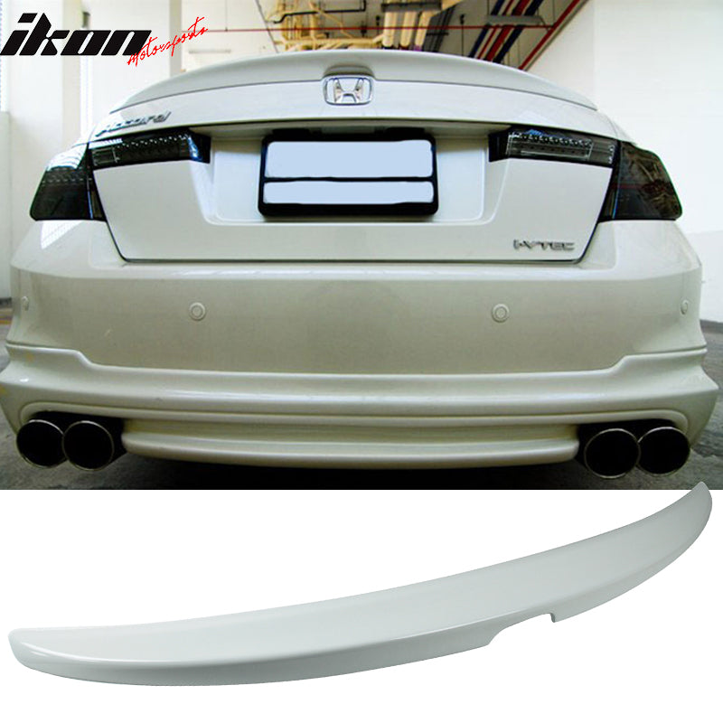 2008-2012 Honda Accord Sedan Painted ABS Rear Trunk Spoiler Wing