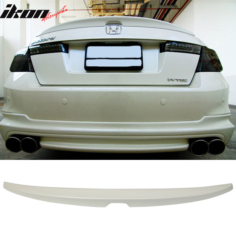 2008-2012 Honda Accord Sedan Painted ABS Rear Trunk Spoiler Wing