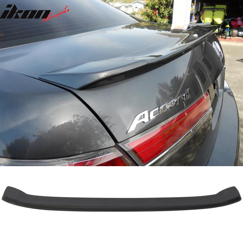 2008-12 Honda Accord 8th 4DR OE Style Matte Black Trunk Spoiler ABS