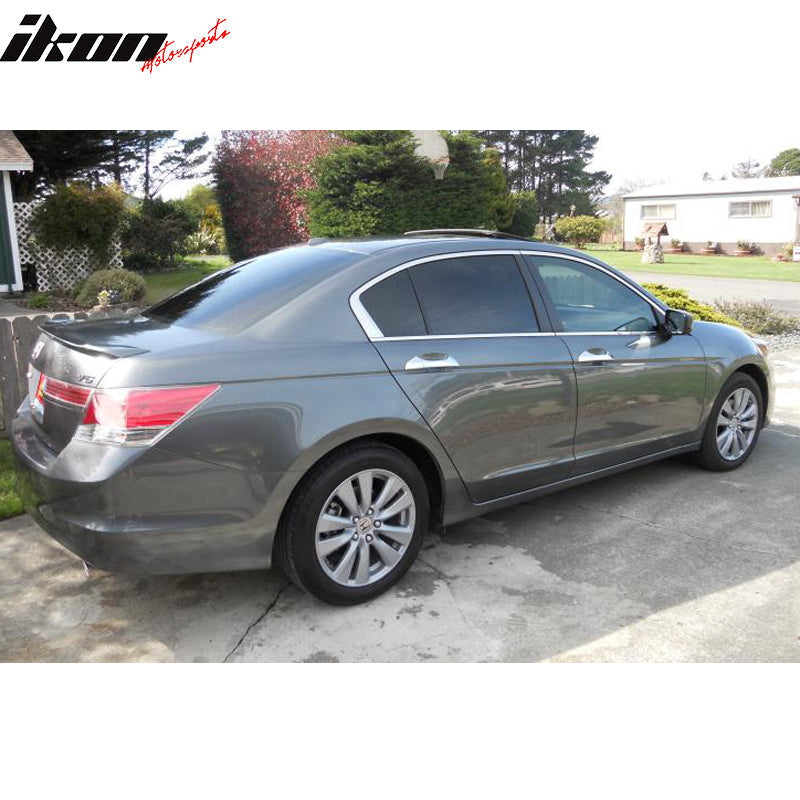 2008-12 Honda Accord 8th 4DR OE Style Matte Black Trunk Spoiler ABS