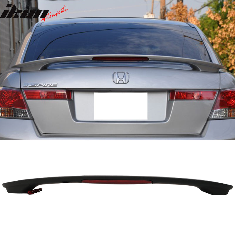 2008-2012 Honda Accord Sedan OE Style Trunk Spoiler With Light ABS