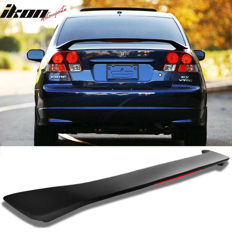 2001-2005 Honda Civic Sedan Factory Style Painted Trunk Spoiler
