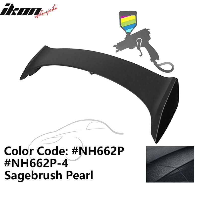 2006-2011 Honda Civic Painted Trunk Spoiler 3rd Brake LED Light ABS