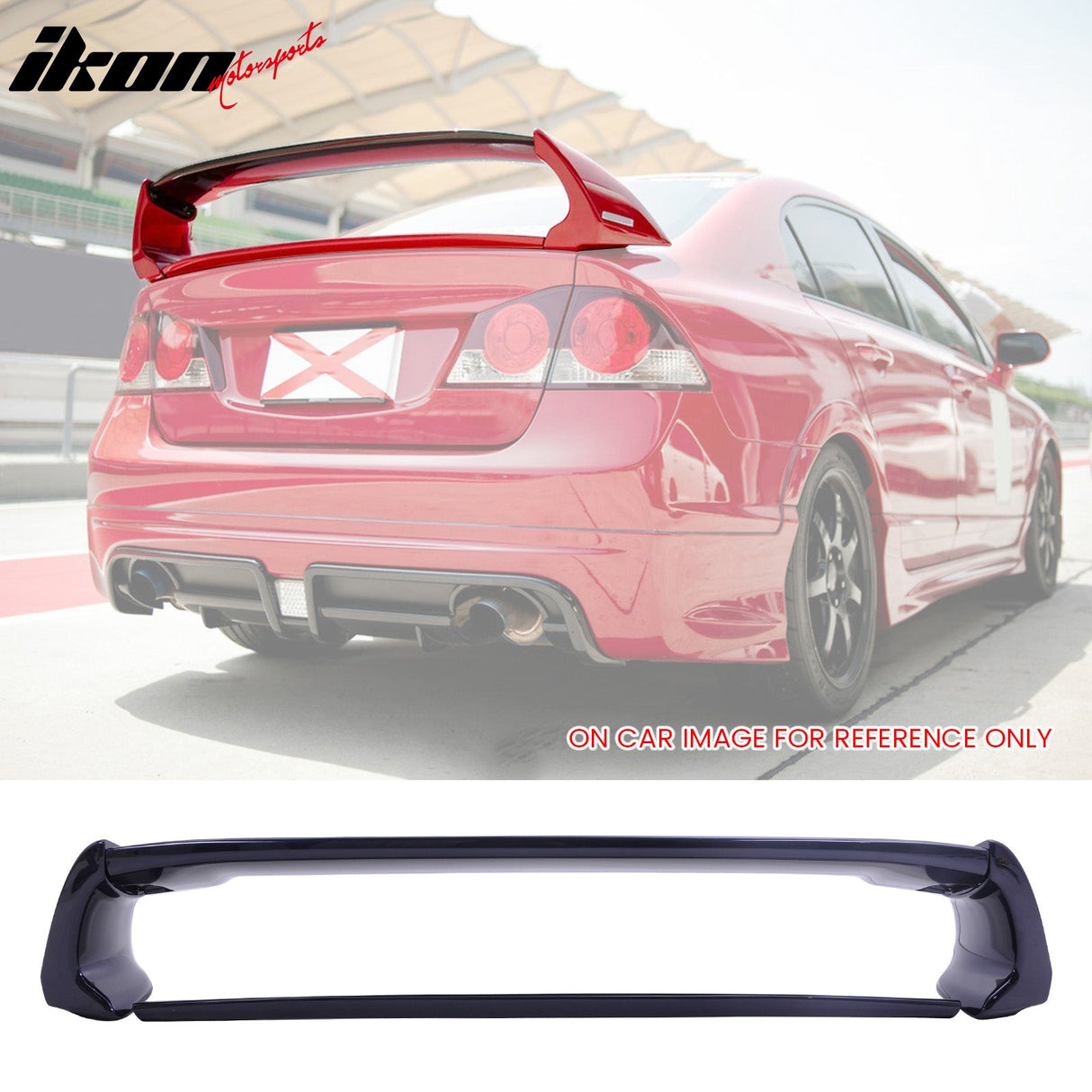 2006-2011 Honda Civic Rear Spoiler Wing Mugen Style ABS