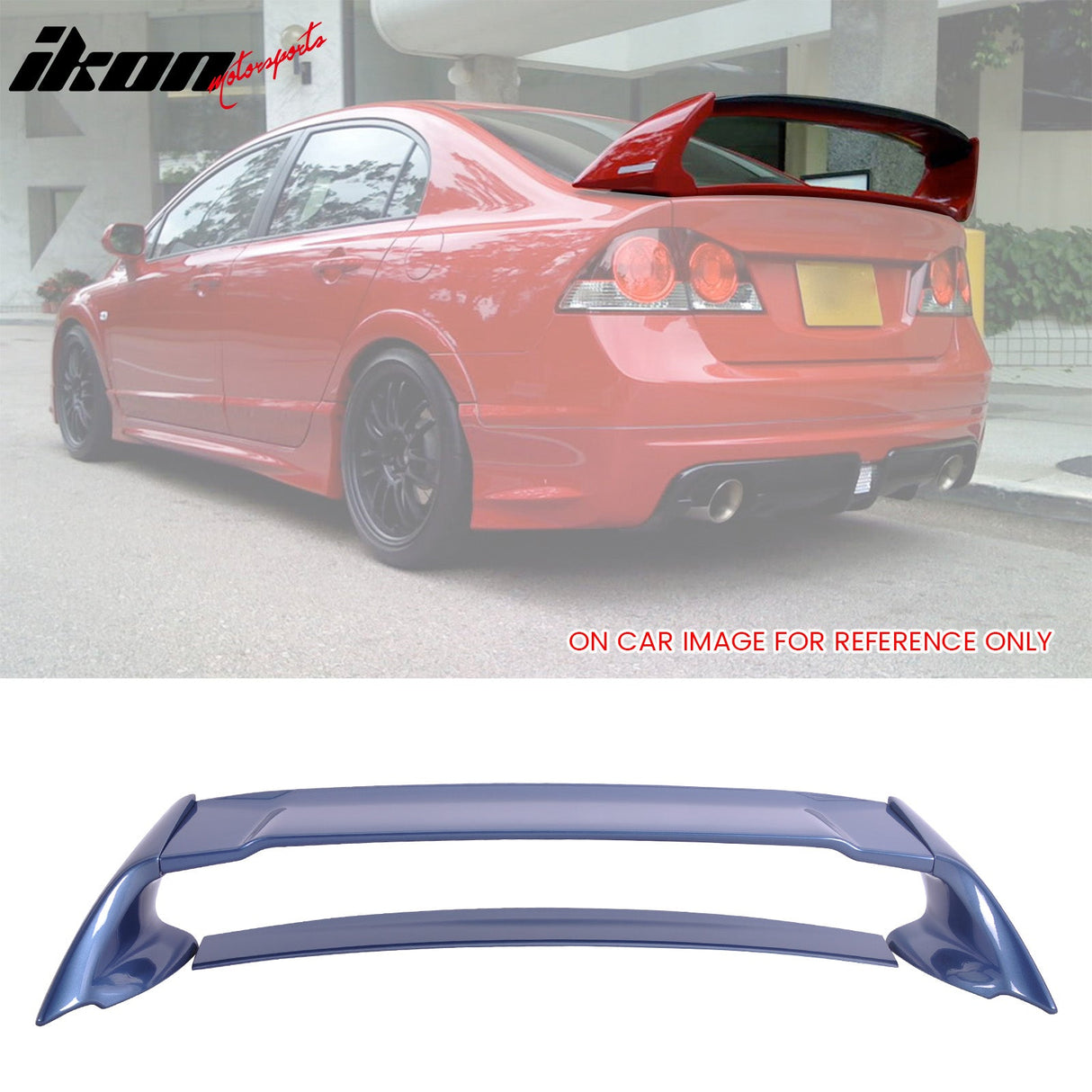 2006-2011 Honda Civic Rear Spoiler Wing Mugen Style ABS