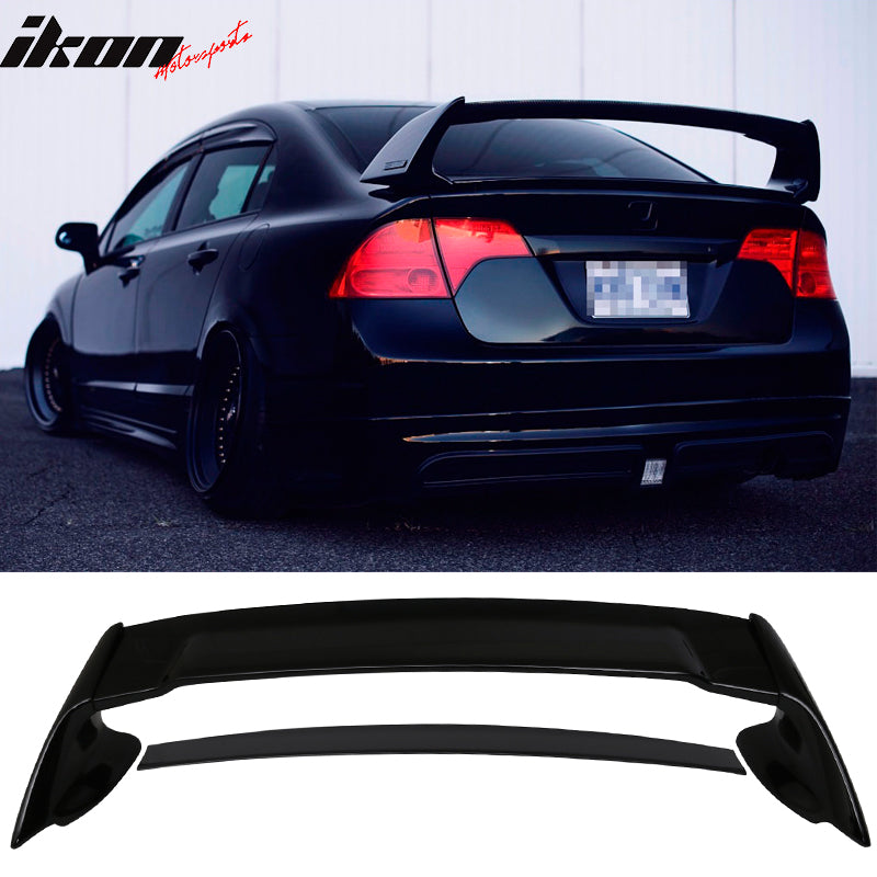 2006-2011 Honda Civic Rear Spoiler Wing Mugen Style ABS