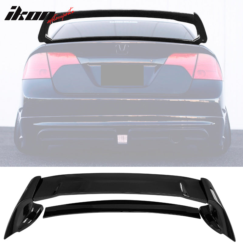 2006-2011 Honda Civic Rear Spoiler Wing Mugen Style ABS