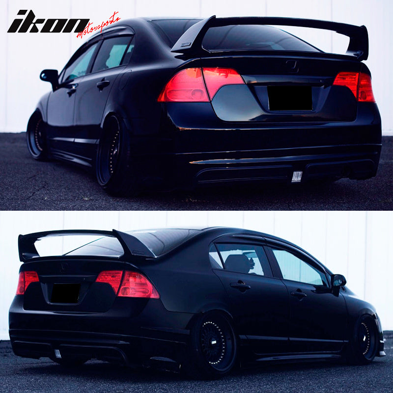 2006-2011 Honda Civic Rear Spoiler Wing Mugen Style ABS