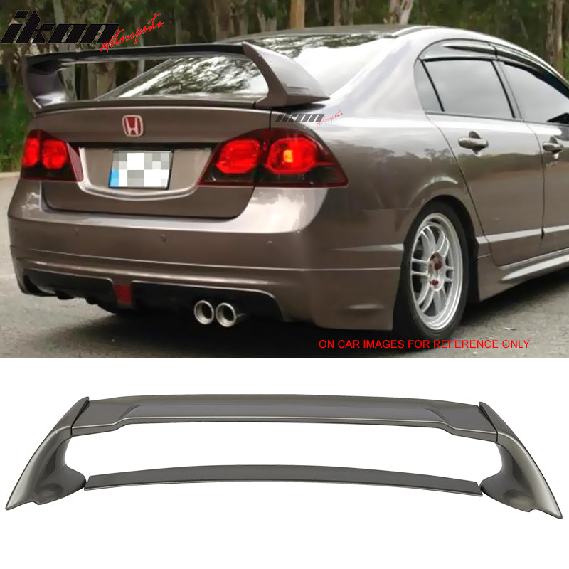 2006-2011 Honda Civic Rear Spoiler Wing Mugen Style ABS