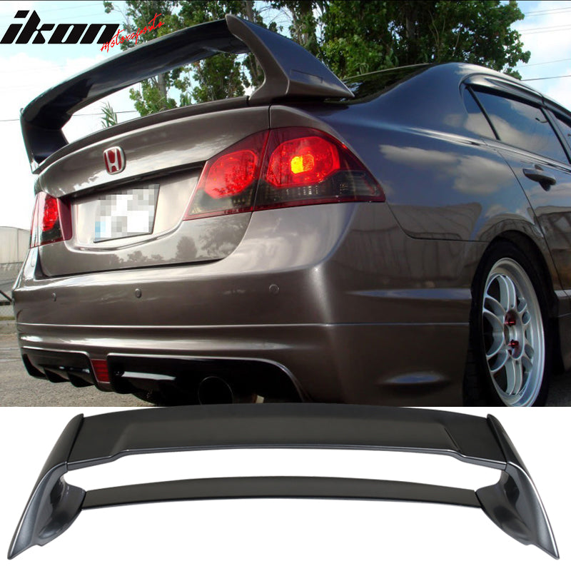 2006-2011 Honda Civic Rear Spoiler Wing Mugen Style ABS