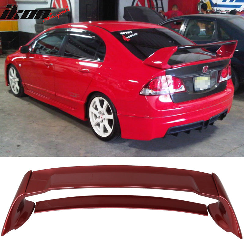 2006-2011 Honda Civic Rear Spoiler Wing Mugen Style ABS
