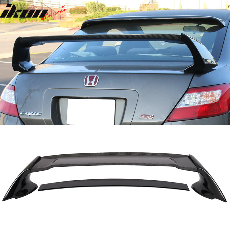 2006-2011 Honda Civic Mugen Style Painted Trunk Spoiler ABS CF Top