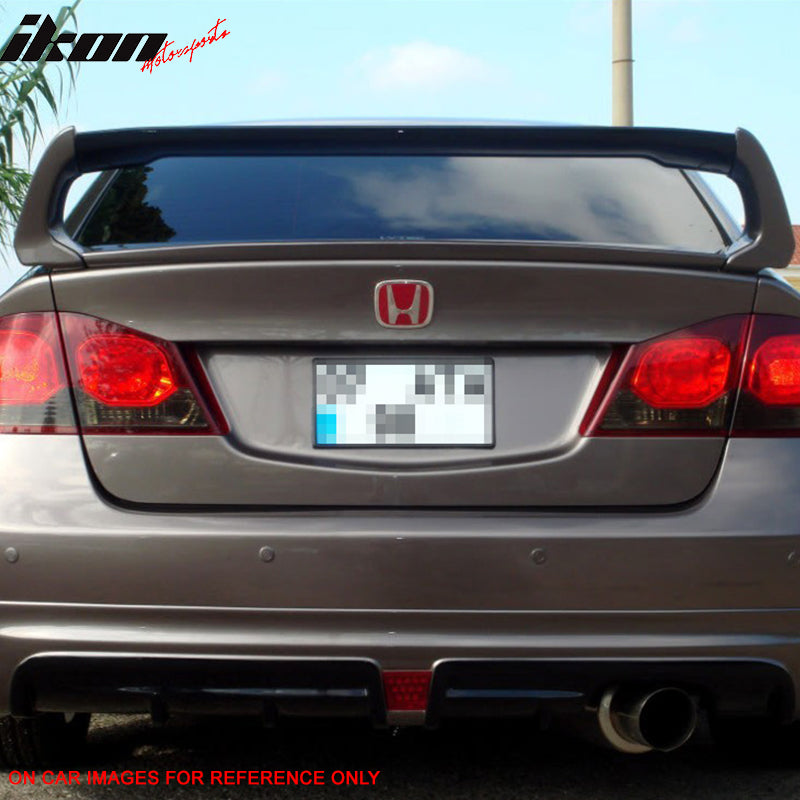 2006-2011 Honda Civic Mugen Style Painted Trunk Spoiler ABS CF Top