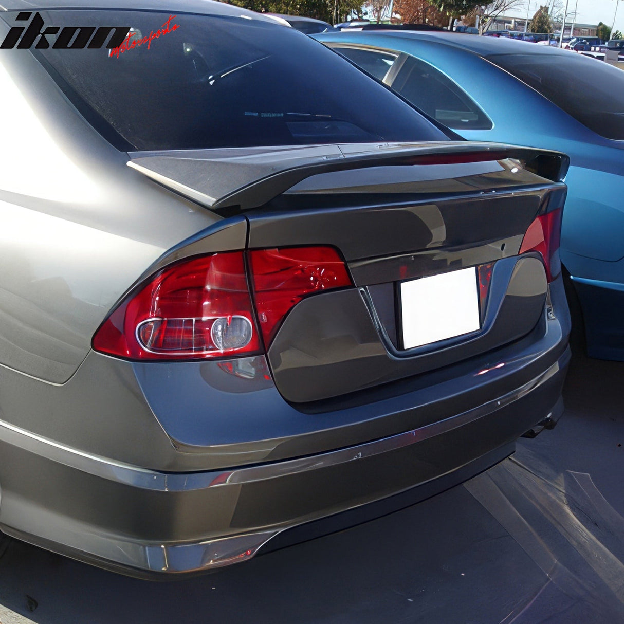 2006-2011 Honda Civic 8th Sedan OE Style Unpainted Trunk Spoiler W/LED