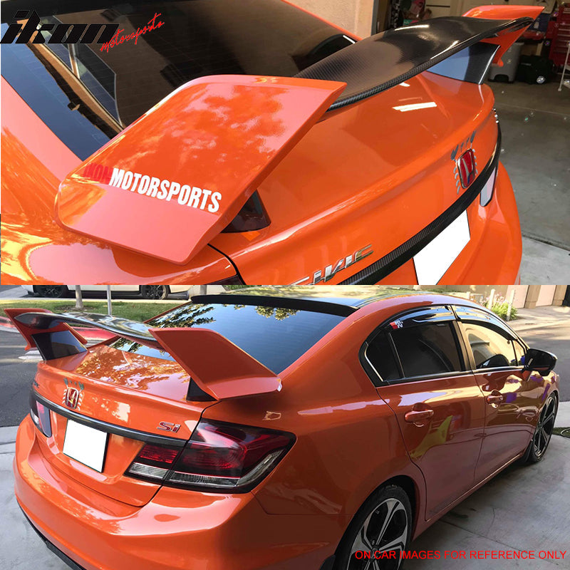 2012-2015 Honda Civic 9th FB Sedan Gen X Type R Trunk Spoiler Wing ABS