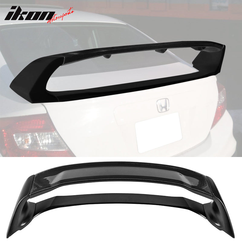 2012-2015 Honda Civic 4Dr Mugen Style Painted Trunk Spoiler Wing ABS