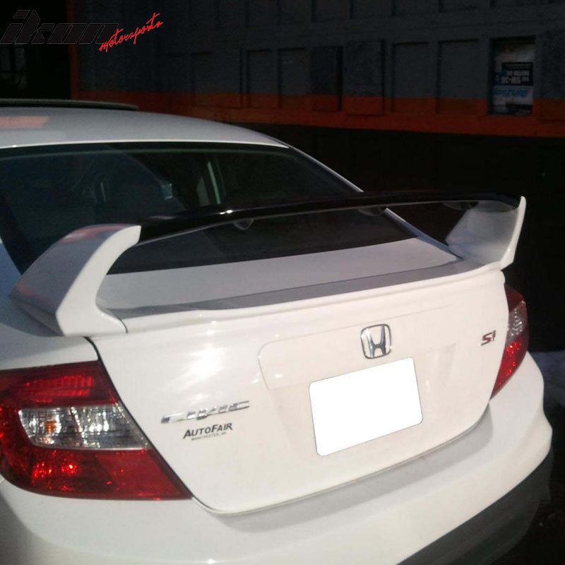 2012-2015 Honda Civic 4Dr Mugen Style Painted Trunk Spoiler Wing ABS