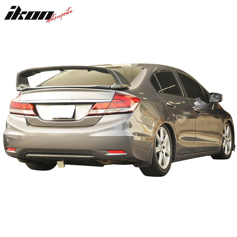 2012-2015 Honda Civic 4Dr Mugen Style Painted Trunk Spoiler Wing ABS