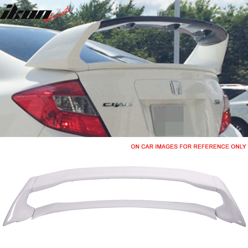 2012-2015 Honda Civic Sedan Mugen Style Painted Trunk Spoiler Wing