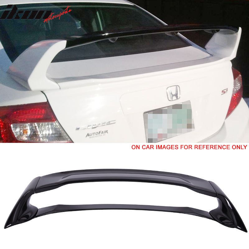 2012-2015 Honda Civic Sedan Mugen Style Painted Trunk Spoiler Wing