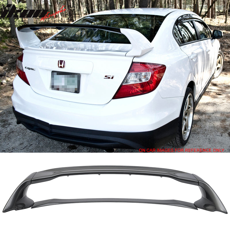 2012-2015 Honda Civic Sedan Mugen Style Painted Trunk Spoiler Wing