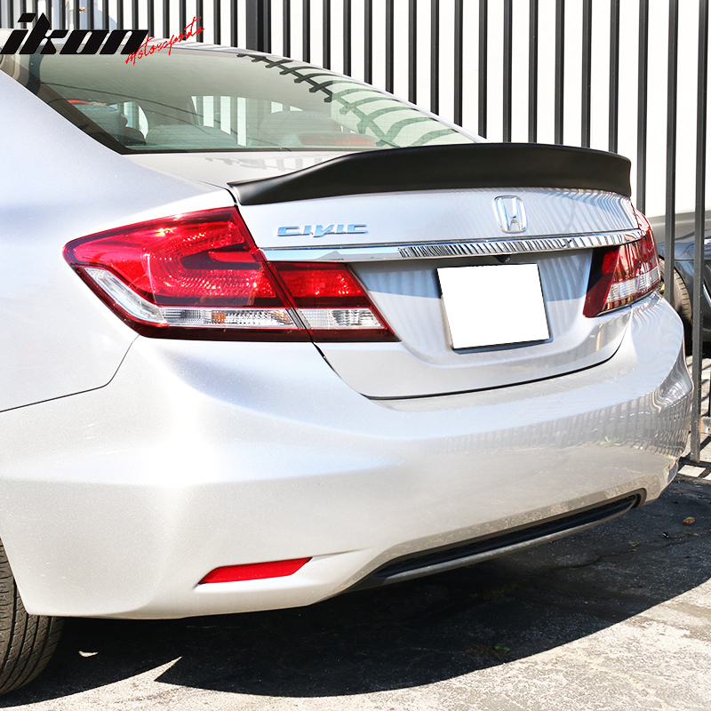 2013-2015 Honda Civic Duckbill V2 Style Rear Trunk Spoiler PP