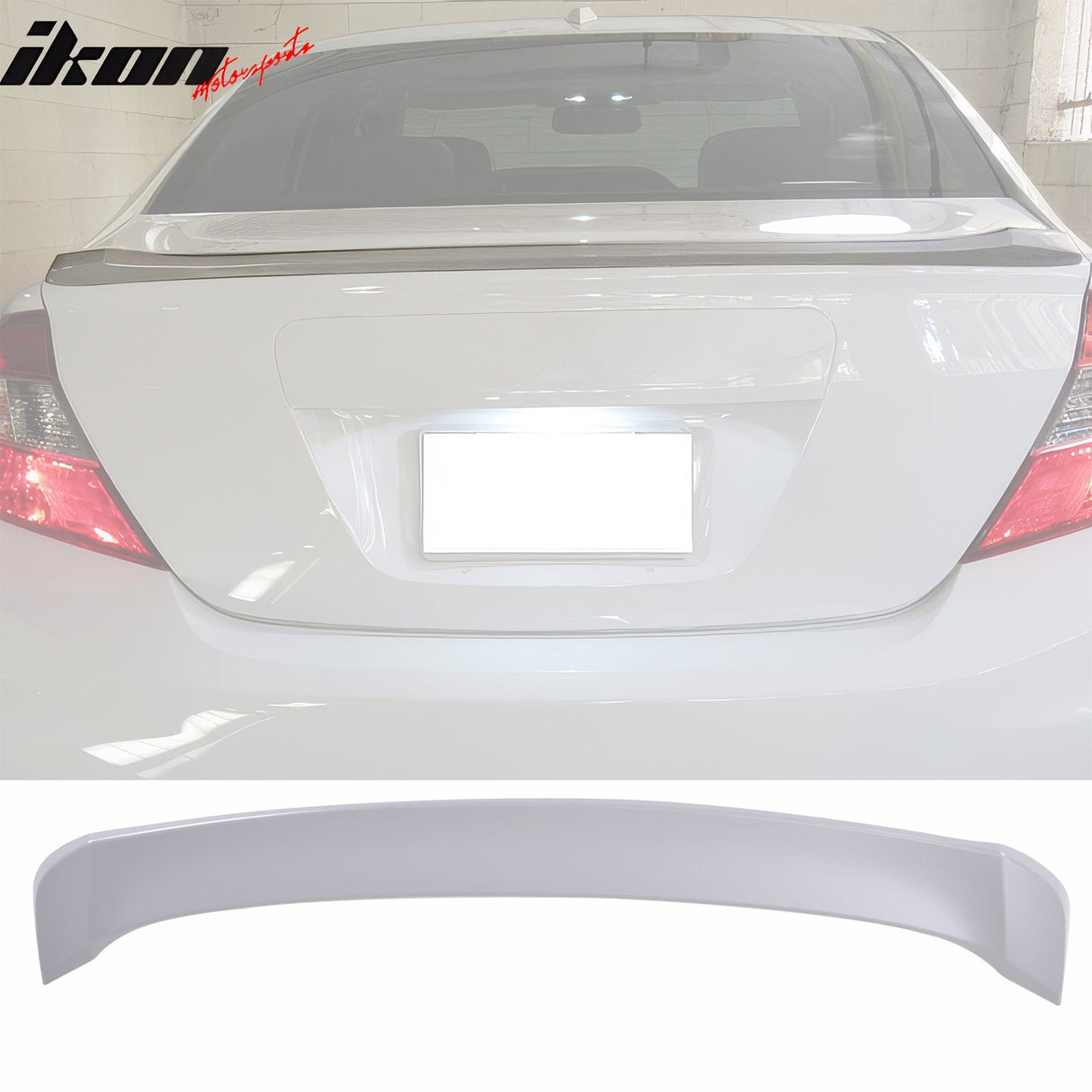 2012-2015 Honda Civic Modulo Style Unpainted Gray Trunk Spoiler ABS